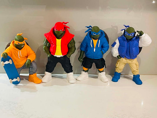 Turtles Street Style Collection – Premium 3D Printed Display Figures