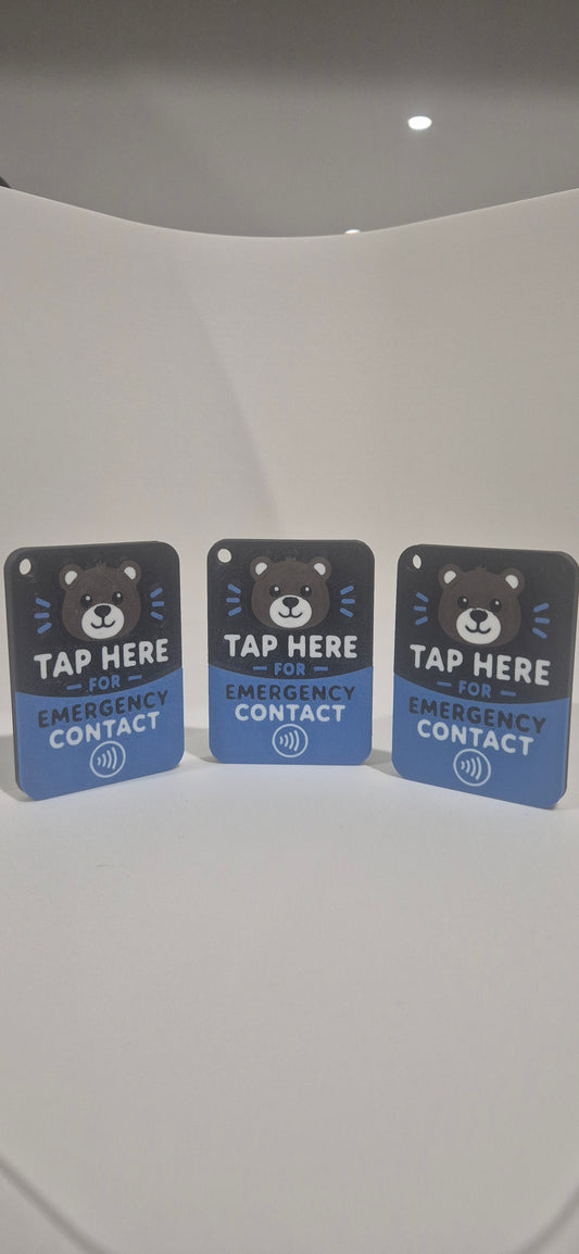 NFC Emergency Contact Tag – Custom Programmable Safety Tag